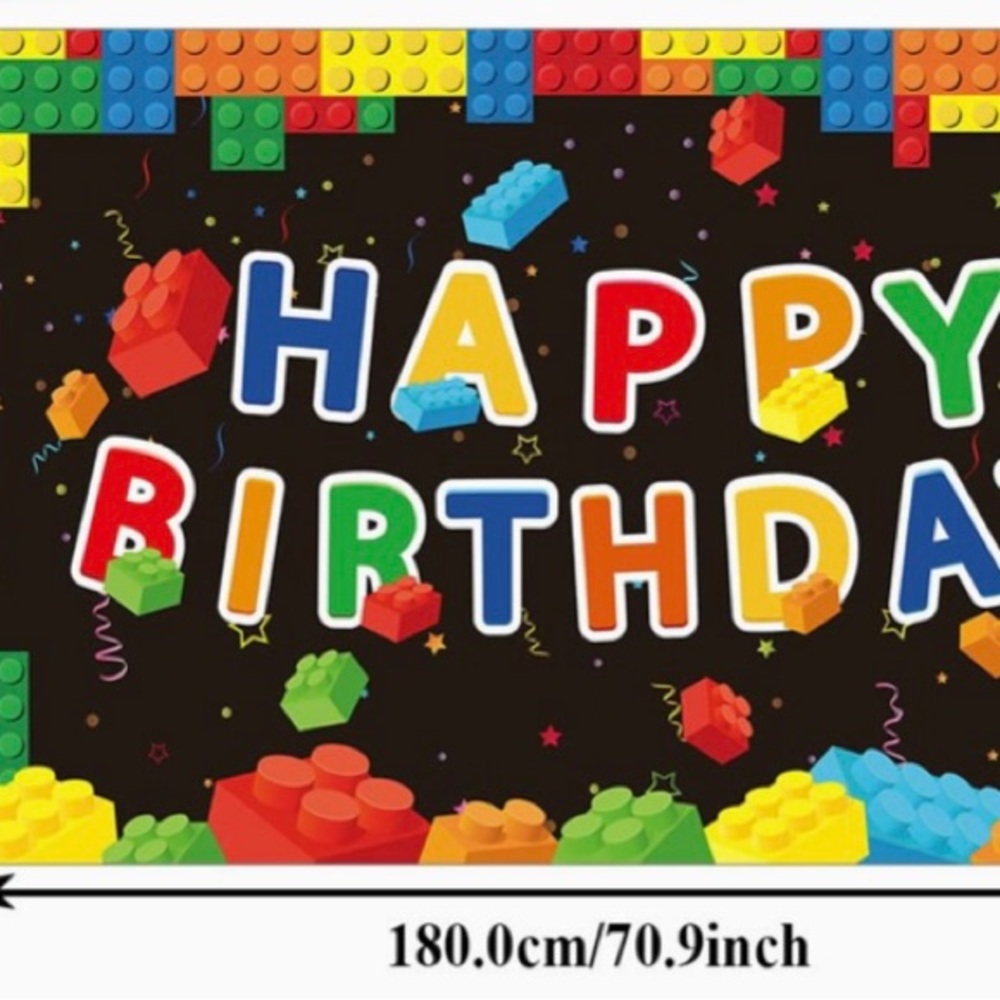 Huge amazon Lego Birthday Banner